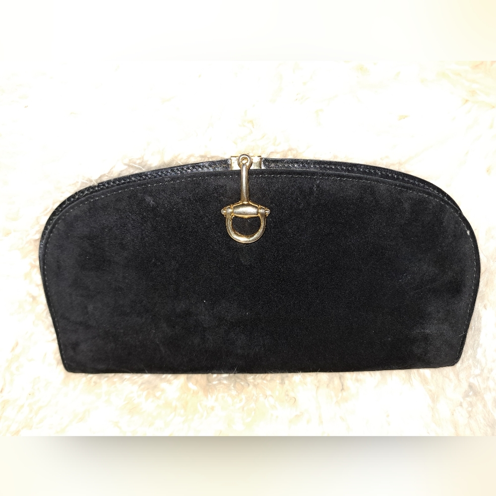 Gucci vintage suede clutch